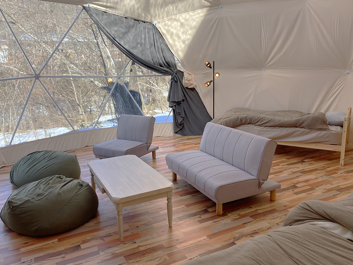 グランピングサイトのテント紹介